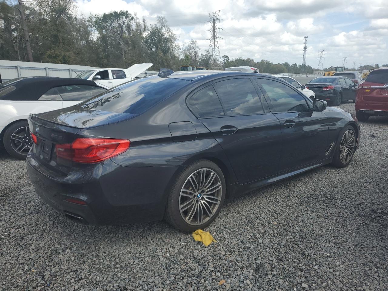2019 BMW M5 VIN WBAJB9C52KB288005 Copart auction photo, side damage thumbnail 3