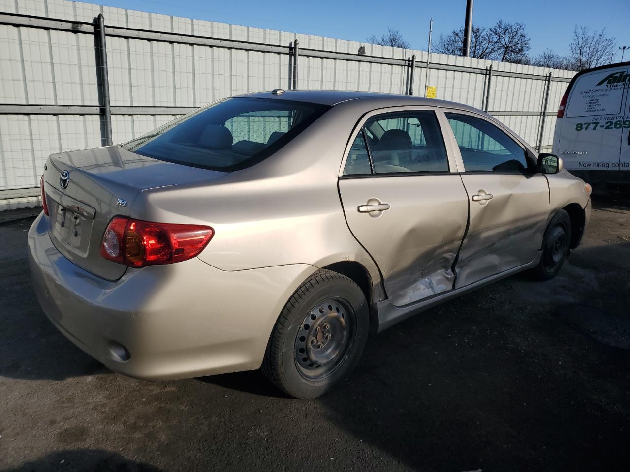 2010 Toyota Corolla VIN 2T1BU4EE6AC301291 Copart auction photo, side damage thumbnail 3