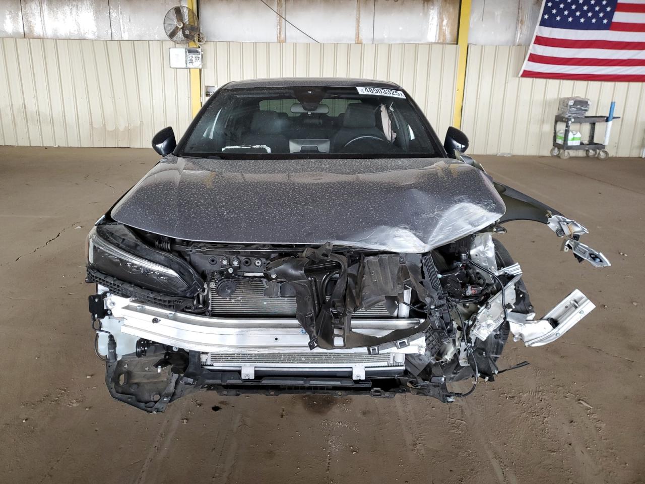 2022 Honda Civic VIN 2HGFE2F52NH573206 Copart auction photo, front end / side damage thumbnail 5