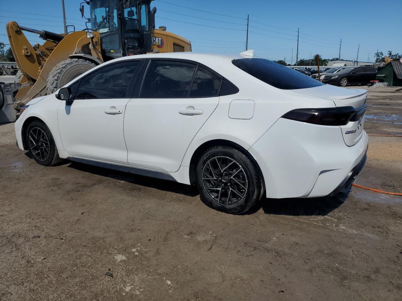 2020 Toyota Corolla VIN JTDS4RCE6LJ026271 Copart auction photo, side / front end damage thumbnail 2