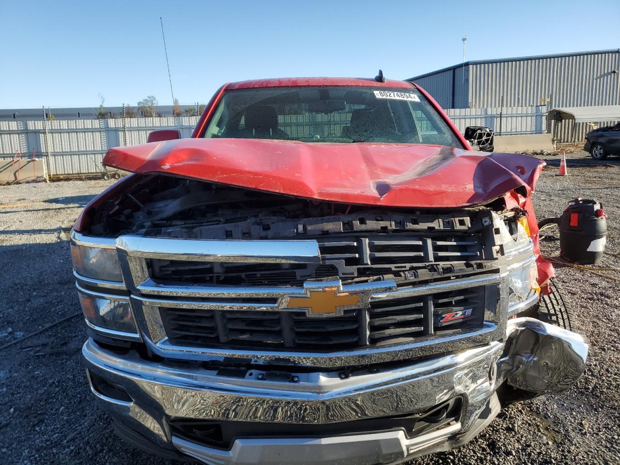 2015 Chevrolet Silverado VIN 1GCRCREC5FZ305715 Copart auction photo, front end damage thumbnail 5