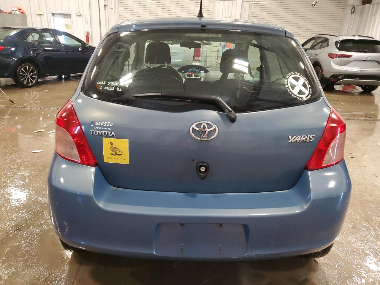 2007 Toyota Yaris VIN JTDJT923675101290 Copart auction photo, front end / side damage thumbnail 6