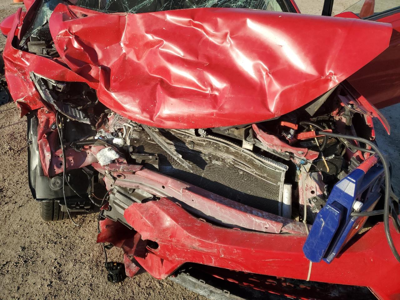 2016 Honda Fit VIN JHMGK5H74GX025040 Copart auction photo, all over damage thumbnail 12