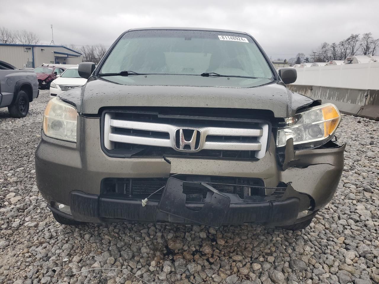 2006 Honda Pilot VIN 5FNYF185X6B008933 Copart auction photo, front end damage thumbnail 5