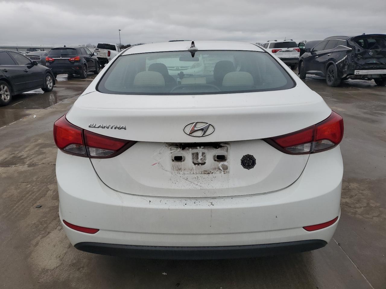 2014 Hyundai Elantra VIN 5NPDH4AE3EH490505 Copart auction photo, all over damage thumbnail 6