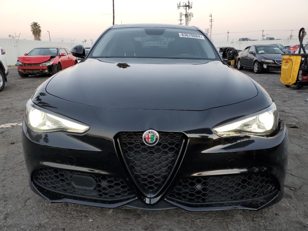 2019 Alfa Romeo Giulia VIN ZARFAMBN3K7621238 Copart auction photo, all over damage thumbnail 5