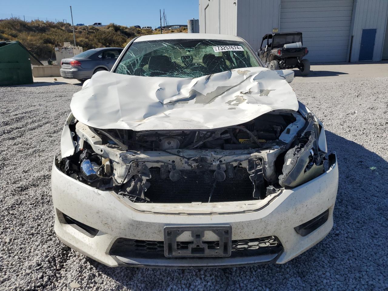 2014 Honda Accord VIN 1HGCR2F3XEA063545 Copart auction photo, front end / top/roof damage thumbnail 5