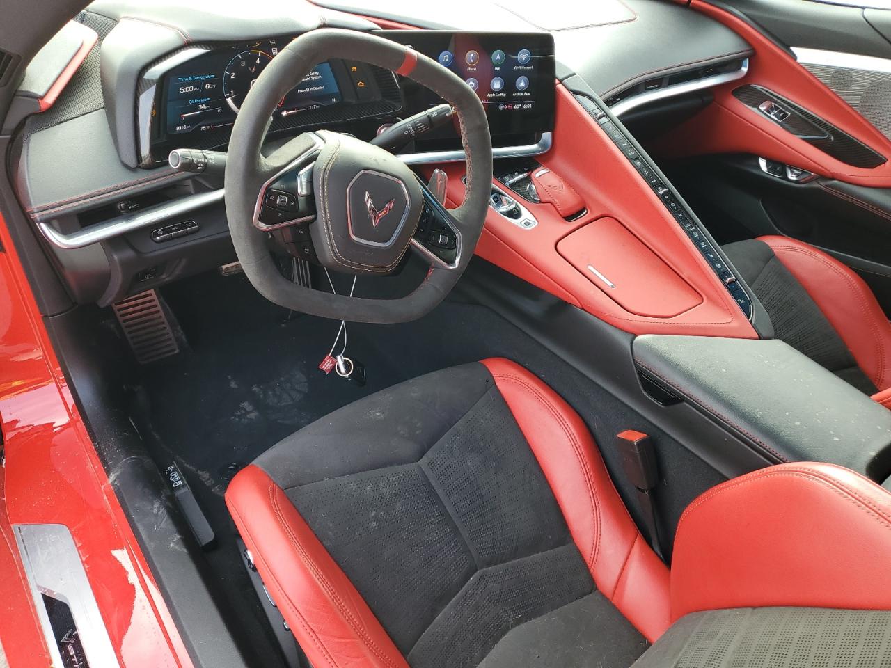 2021 Chevrolet Corvette VIN 1G1YB2D41M5116427 Copart auction photo, front end / side damage thumbnail 8