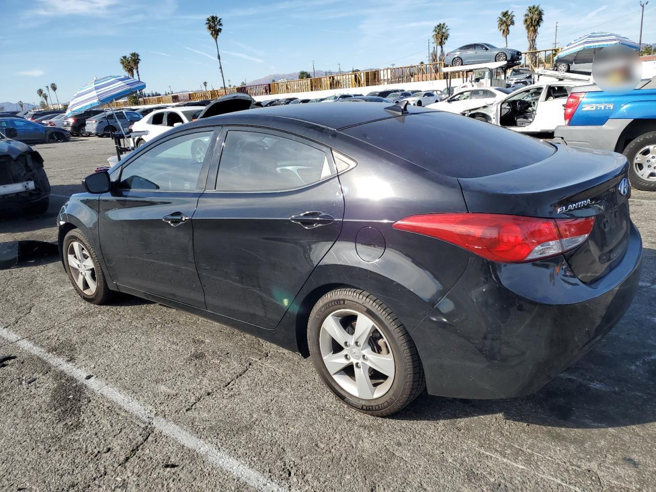 2013 Hyundai Elantra VIN KMHDH4AE1DU724978 Copart auction photo, front end damage thumbnail 2