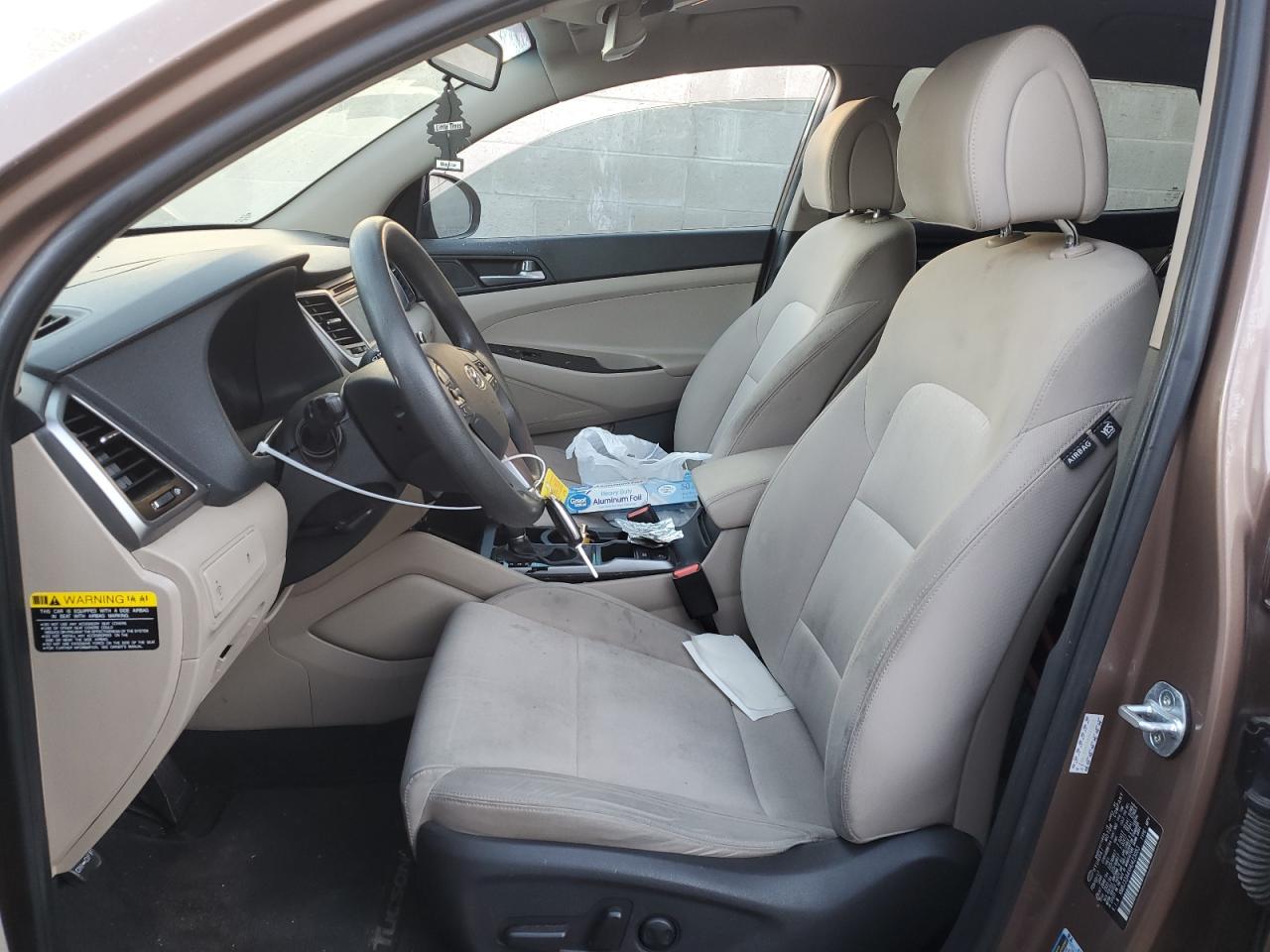 2017 Hyundai Tucson VIN KM8J33A4XHU423053 Copart auction photo, vandalism damage thumbnail 7