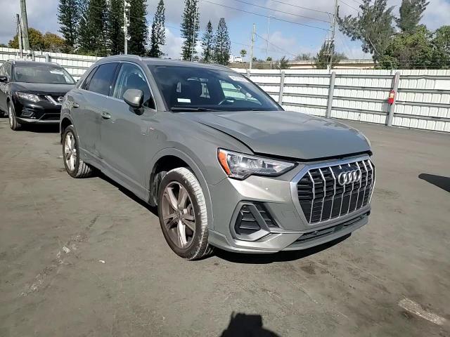 2020 Audi Q3 VIN WA1DECF37L1052630 Copart auction photo, front end / side damage thumbnail 11