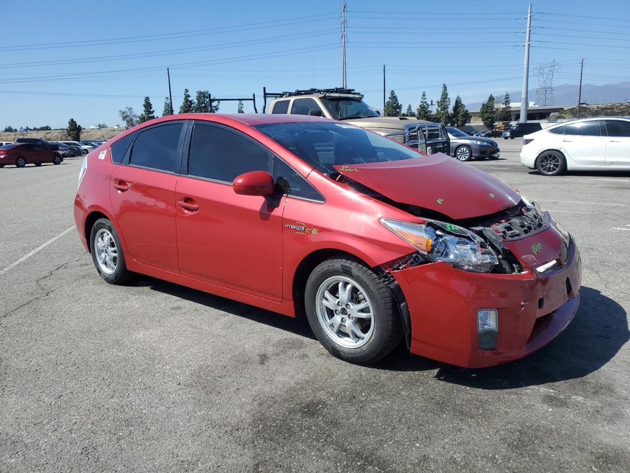 2010 Toyota Prius VIN JTDKN3DU8A0089424 Copart auction photo, front end damage thumbnail 4