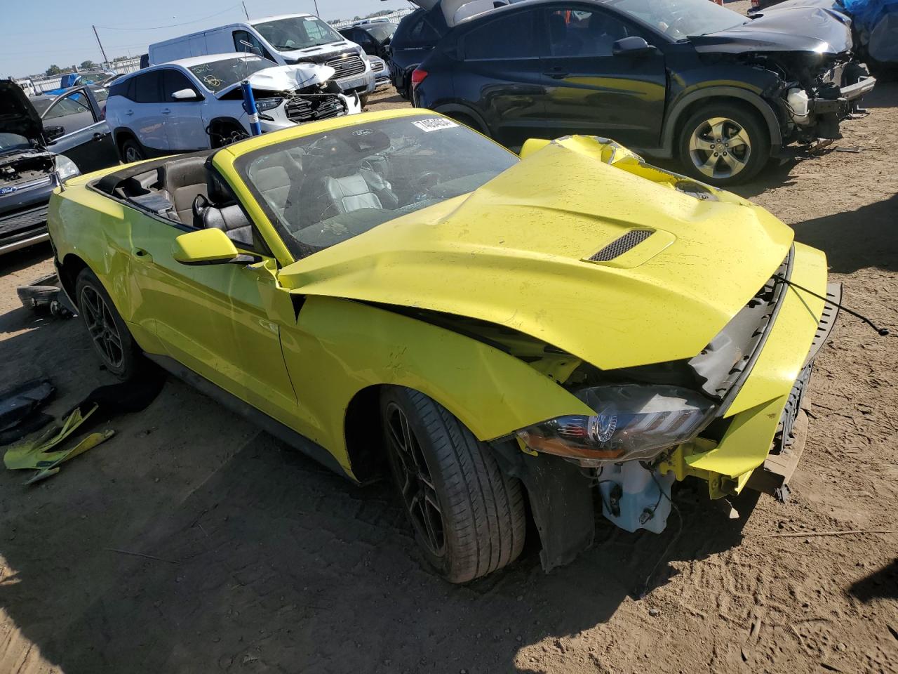 2021 Ford Mustang VIN 1FATP8UH0M5122640 Copart auction photo, front end / rear end damage thumbnail 4