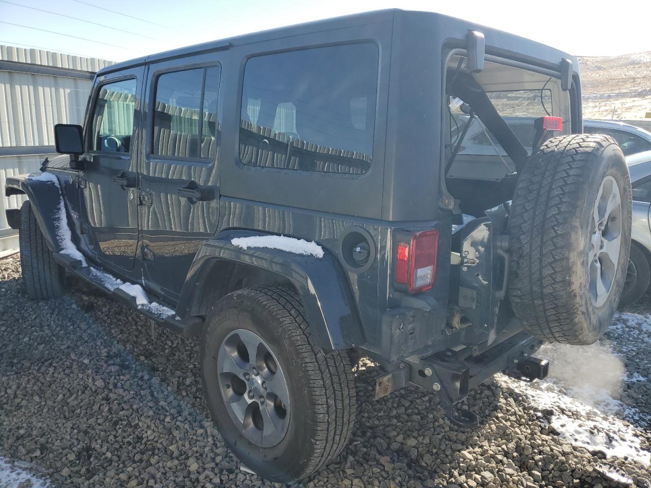 2016 Jeep Wrangler VIN 1C4BJWEG6GL176588 Copart auction photo, rear end damage thumbnail 2