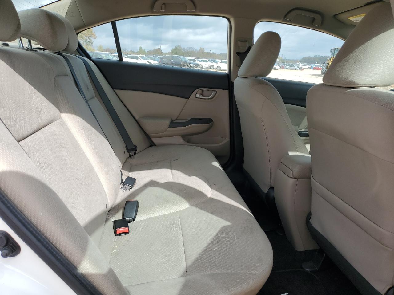 2013 Honda Civic VIN 2HGFB2F54DH535208 Copart auction photo, rear end damage thumbnail 10