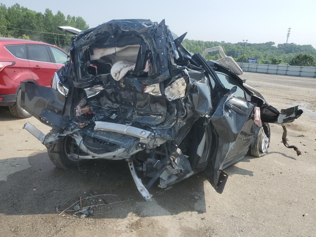 2018 Chevrolet Equinox VIN 3GNAXSEV0JS572879 Copart auction photo, all over / frame damage damage thumbnail 3