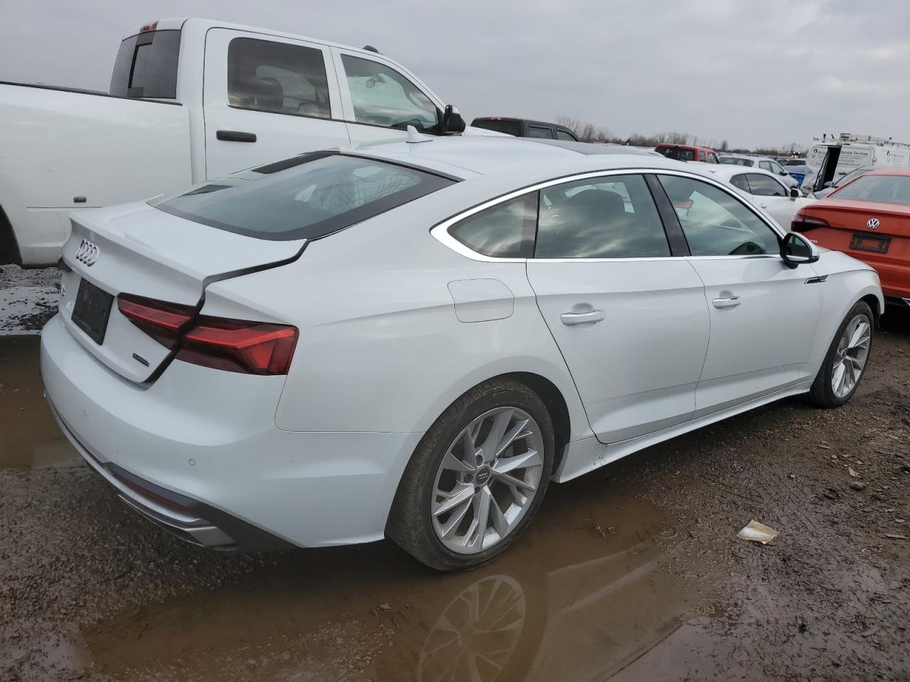 2020 Audi A5 VIN WAUCNCF54LA001053 Copart auction photo, front end damage thumbnail 3