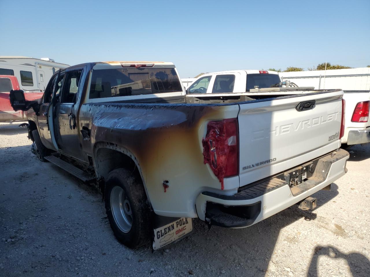 2021 Chevrolet Silverado VIN 1GC4YVEY4MF165252 Copart auction photo, burn / minor dent/scratches damage thumbnail 2