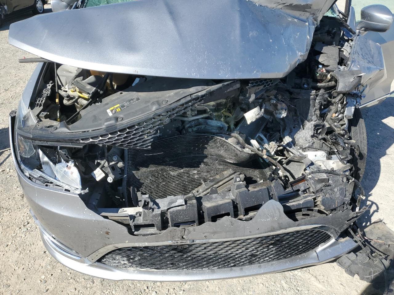 2018 Chrysler Pacifica VIN 2C4RC1BGXJR130308 Copart auction photo, front end / burn - engine damage thumbnail 12