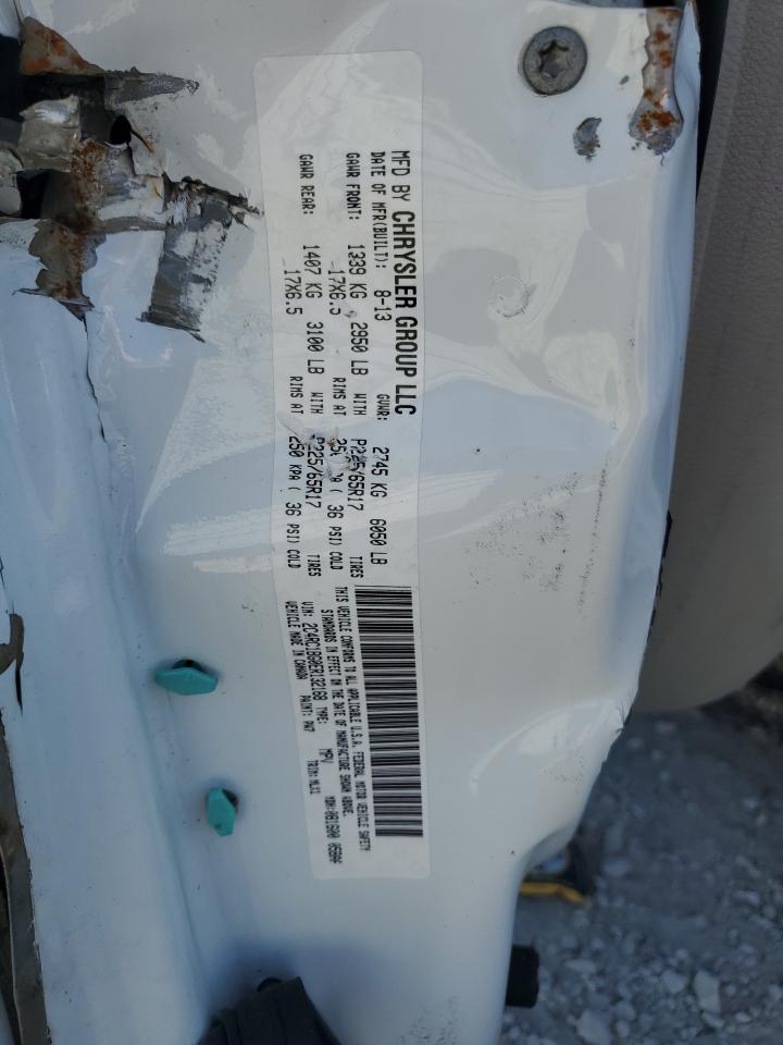 2014 Chrysler Town & Country VIN 2C4RC1BG0ER132168 Copart auction photo, all over damage thumbnail 15