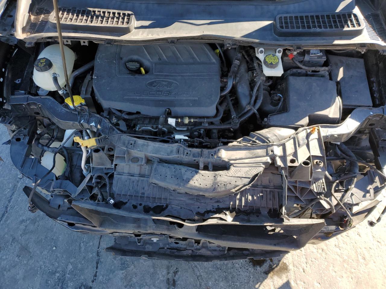 2017 Ford Escape VIN 1FMCU0GD4HUE85608 Copart auction photo, front end / undercarriage damage thumbnail 12