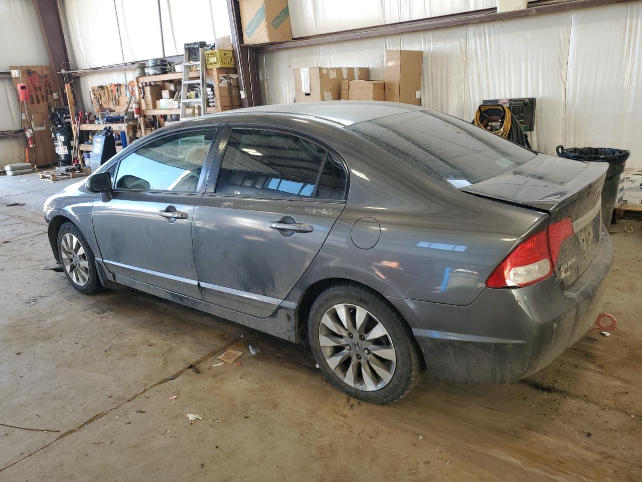 2010 Honda Civic VIN 2HGFA1E61AH045442 Copart auction photo, front end / side damage thumbnail 2
