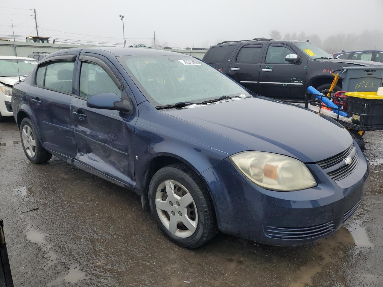 2008 Chevrolet Cobalt VIN 1G1AL58F087193621 Copart auction photo, side damage thumbnail 4