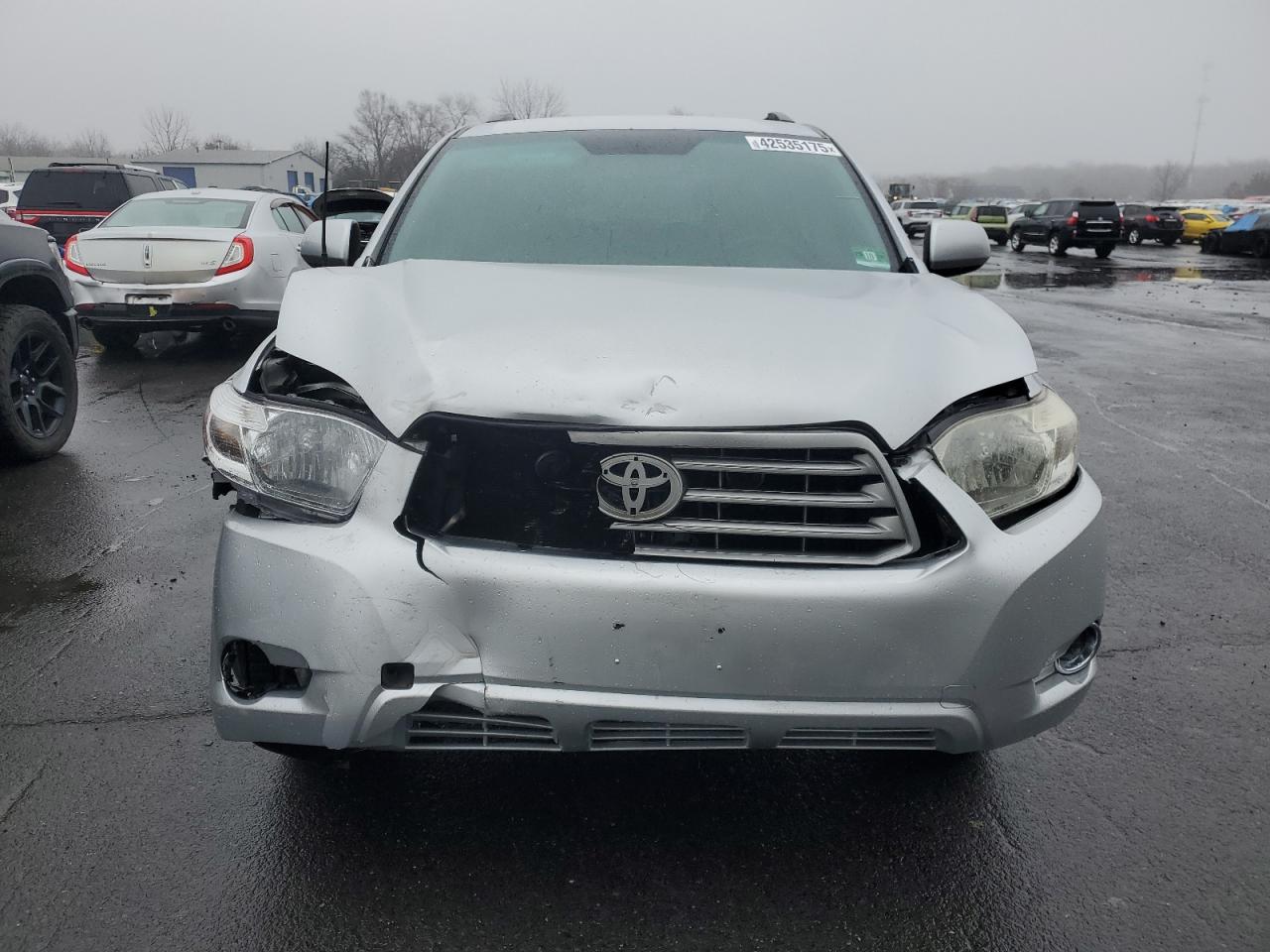 2010 Toyota Highlander VIN JTEBK3EH3A2163441 Copart auction photo, front end damage thumbnail 5