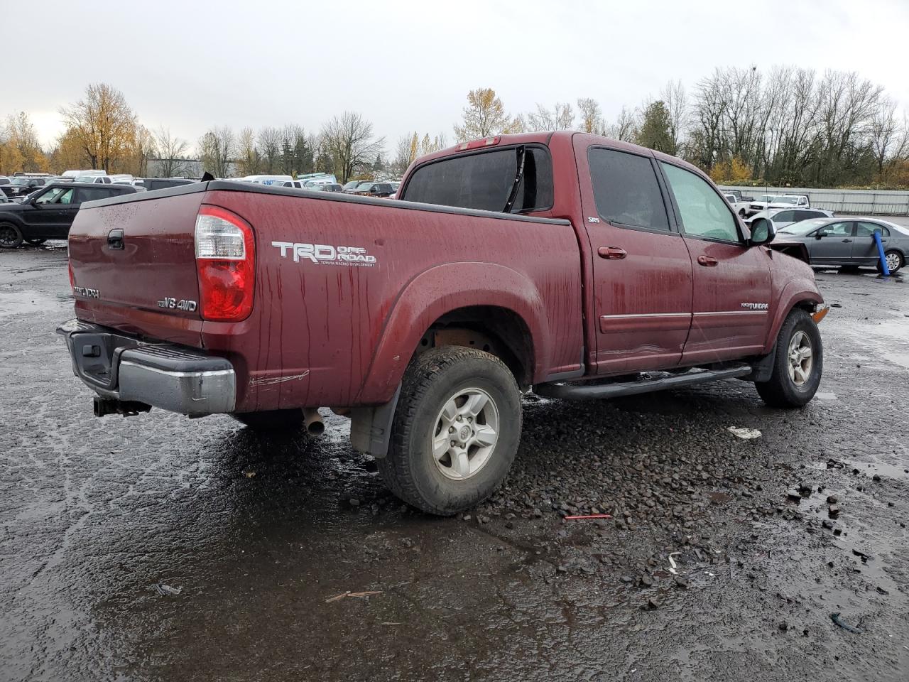 2006 Toyota Tundra VIN 5TBDT44176S548384 Copart auction photo, front end / side damage thumbnail 3