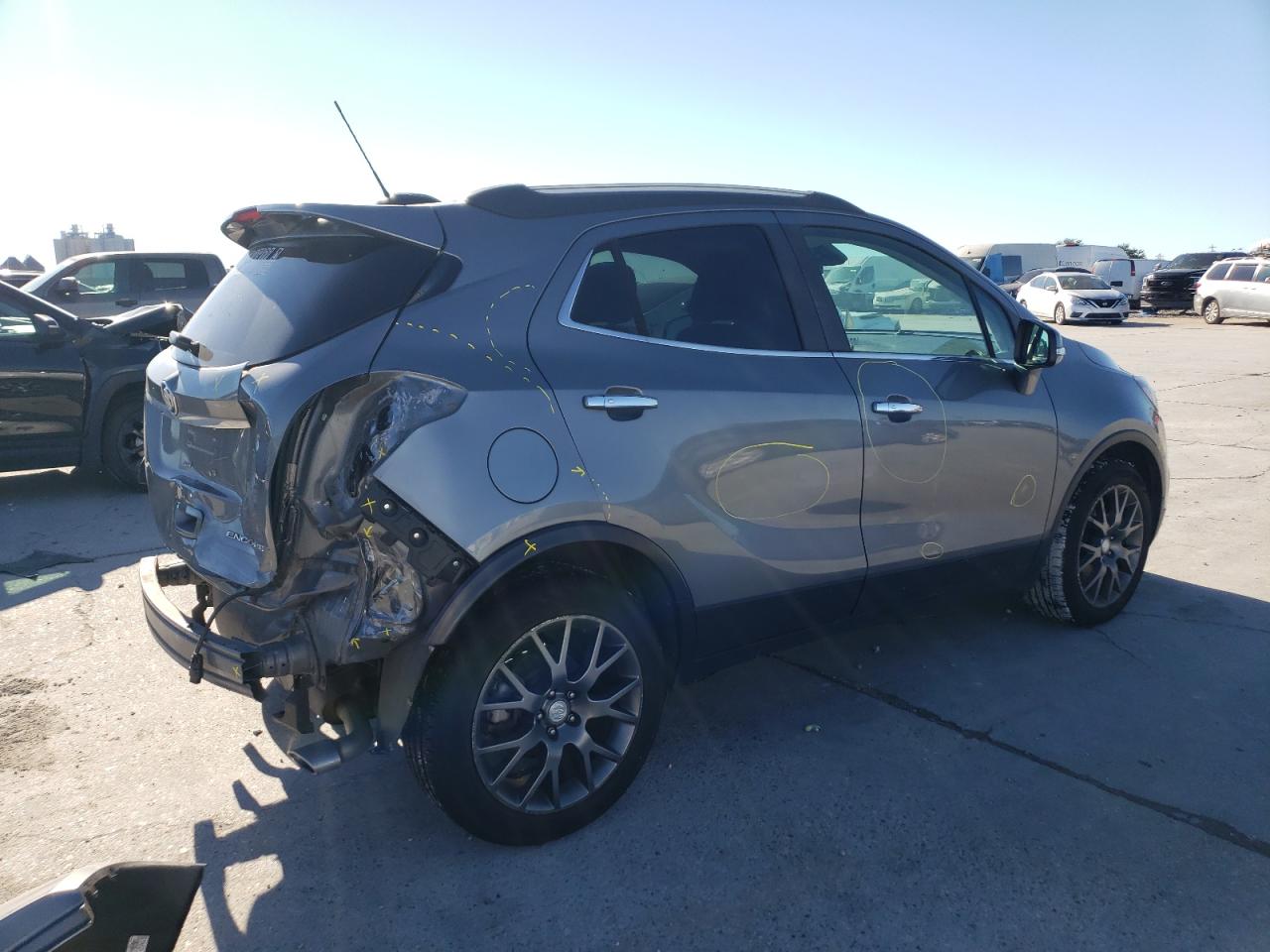 2019 Buick Encore VIN KL4CJ1SB9KB722938 Copart auction photo, rear end damage thumbnail 3