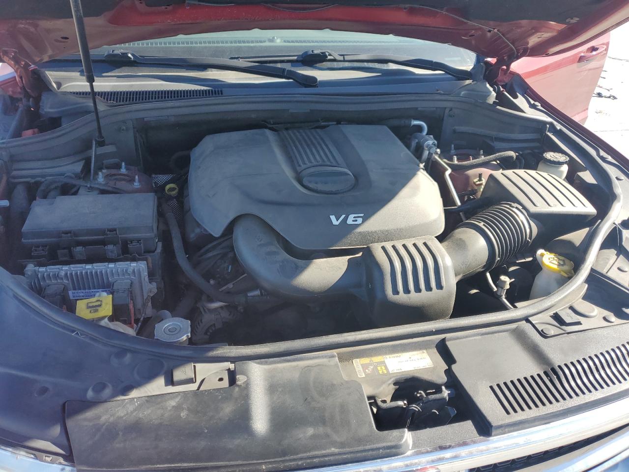 2015 Dodge Durango VIN 1C4RDHAG0FC132883 Copart auction photo, front end damage thumbnail 13