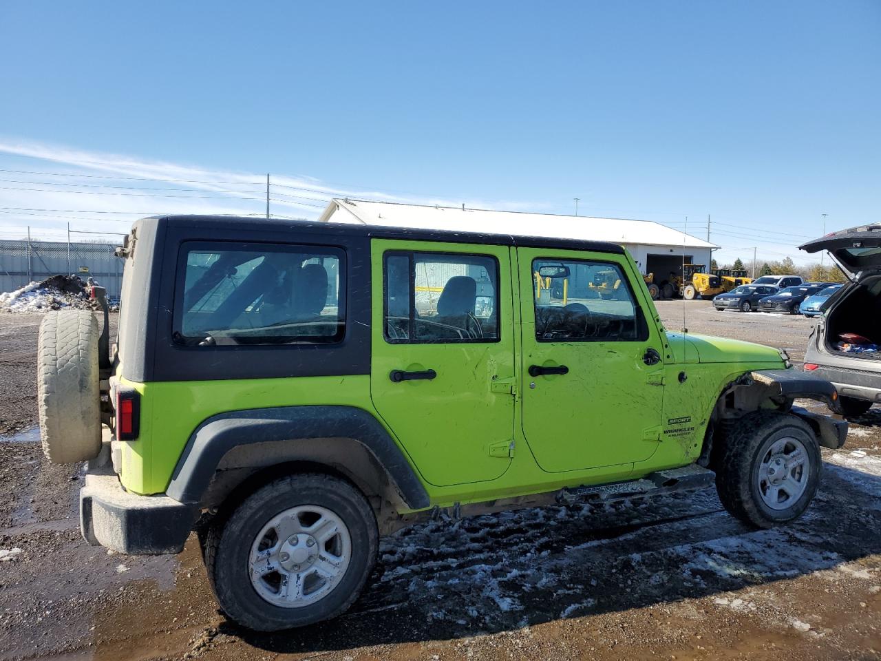 2016 Jeep Wrangler VIN 1C4BJWKG0GL321550 Copart auction photo, front end / side damage thumbnail 3