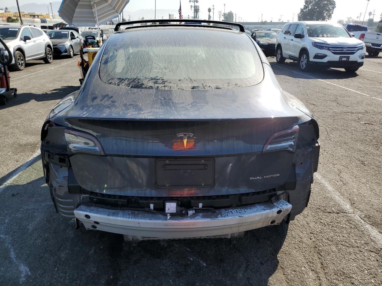 2018 Toyota Corolla VIN 2T1BURHE1JC984638 Copart auction photo, rear end / side damage thumbnail 6