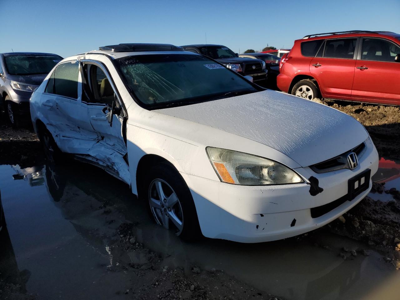 2004 Honda Accord VIN 1HGCM56614A058873 Copart auction photo, all over damage thumbnail 4