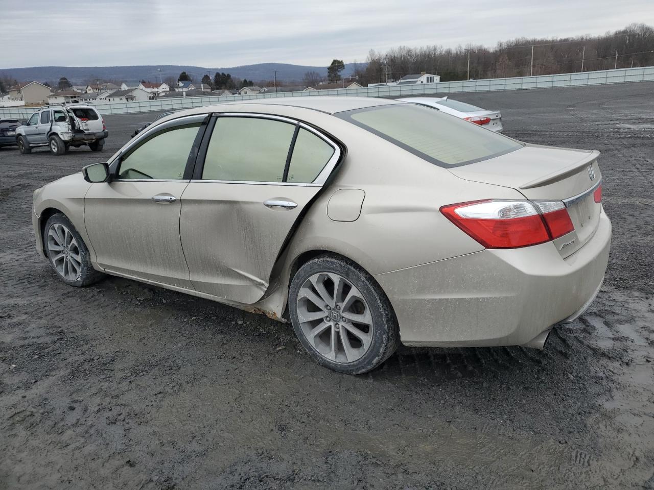 2014 Honda Accord VIN 1HGCR2F55EA088354 Copart auction photo, side damage thumbnail 2