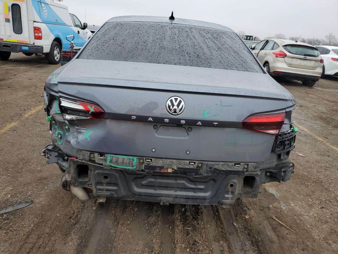 2021 Volkswagen Passat VIN 1VWSA7A33MC012734 Copart auction photo, rear end damage thumbnail 6