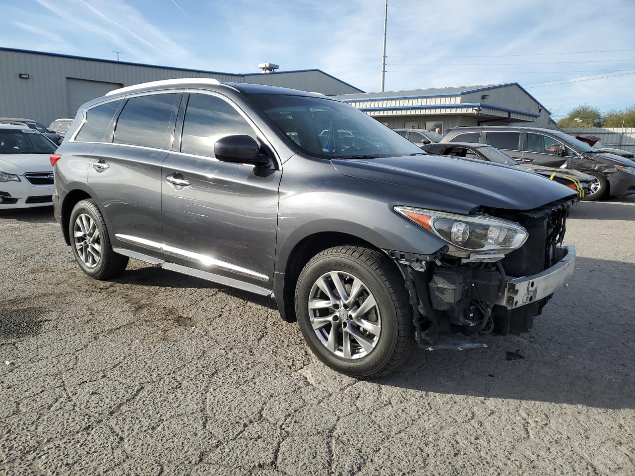 2013 Infiniti JX VIN 5N1AL0MN0DC328276 Copart auction photo, front end damage thumbnail 4