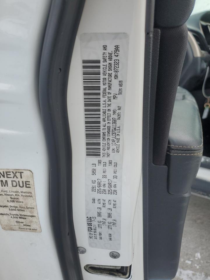 2016 Jeep Grand Cherokee VIN 1C4PJLCB7GW113607 Copart auction photo, front end damage thumbnail 13