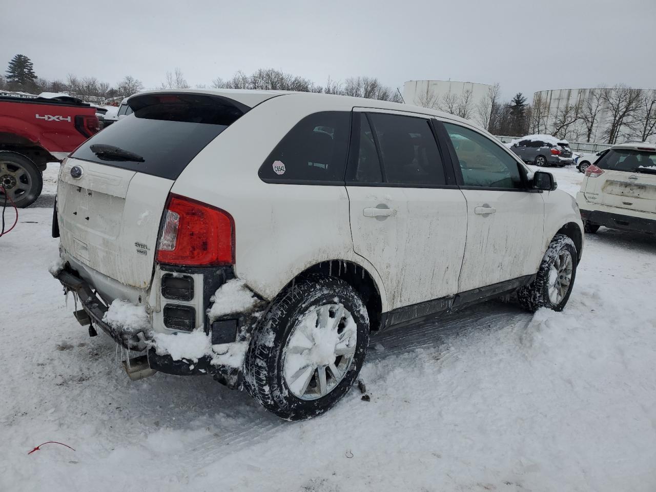 2014 Ford Edge VIN 2FMDK4JC4EBB03760 Copart auction photo, rear end damage thumbnail 3