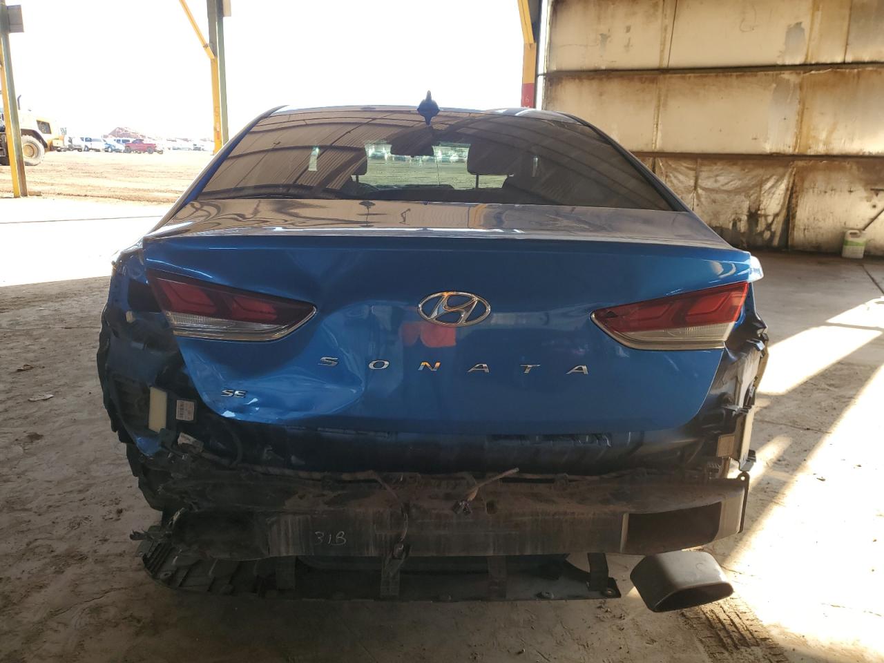 2019 Hyundai Sonata VIN 5NPE24AF9KH783125 Copart auction photo, rear end damage thumbnail 6