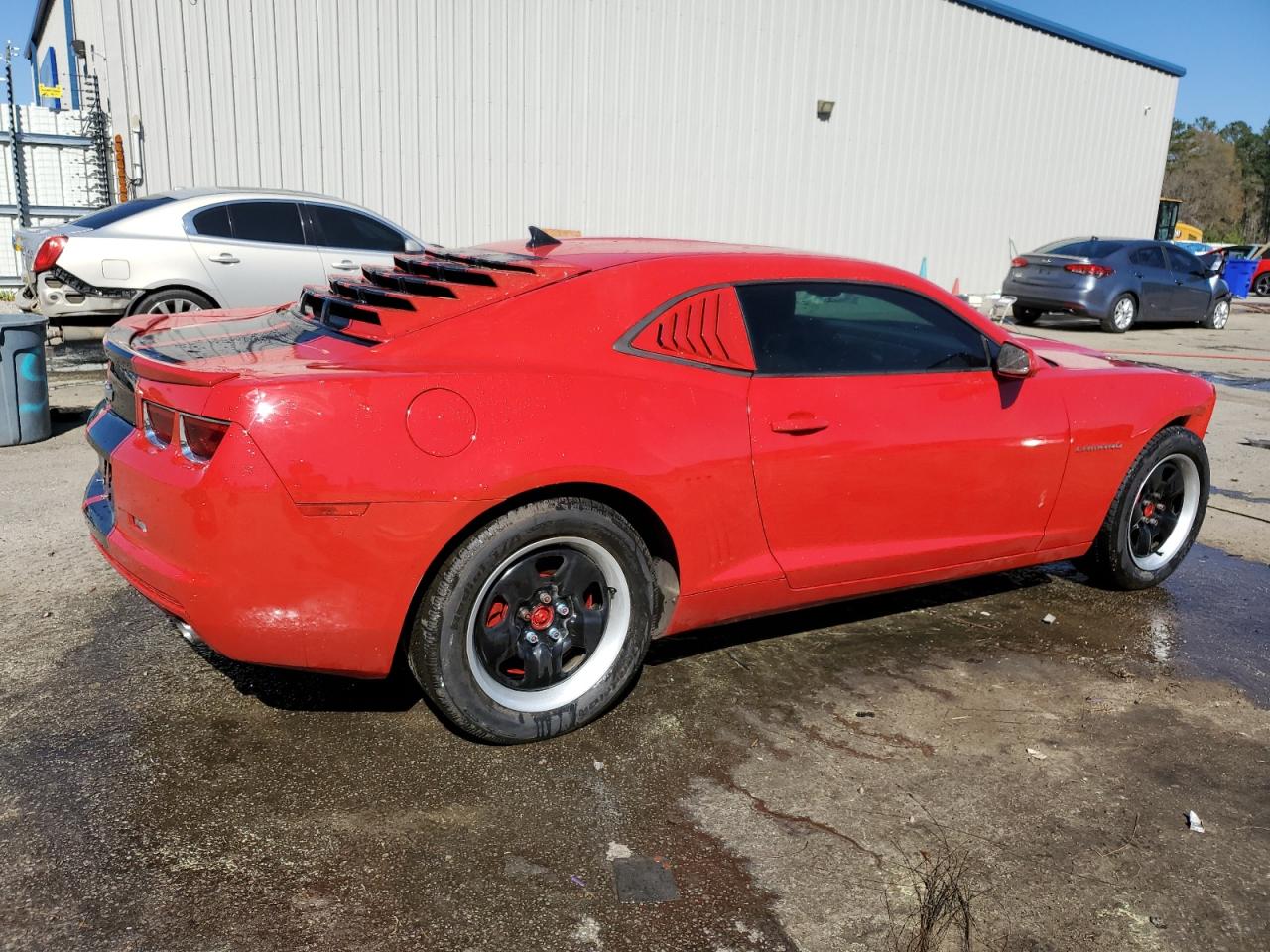 2013 Chevrolet Camaro VIN 2G1FA1E35D9244859 Copart auction photo, front end damage thumbnail 3
