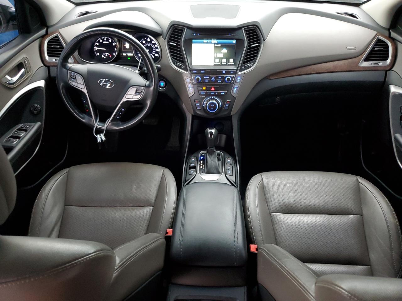 2018 Hyundai Santa Fe VIN KM8SRDHFXJU273693 Copart auction photo, front end damage thumbnail 8