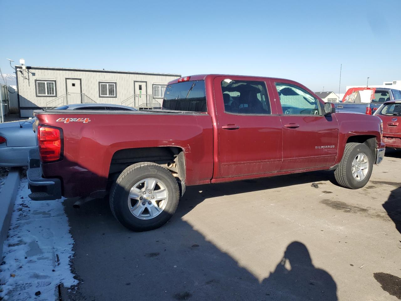2015 Chevrolet Silverado VIN 3GCUKRECXFG438810 Copart auction photo, side damage thumbnail 3