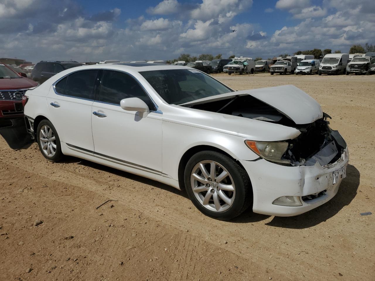 2008 Lexus LS VIN JTHBL46F285078702 Copart auction photo, all over damage thumbnail 4