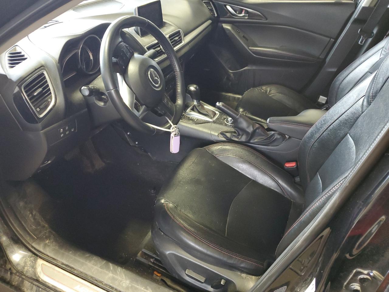 2016 Mazda 3 VIN JM1BM1X36G1292843 Copart auction photo, front end / side damage thumbnail 7