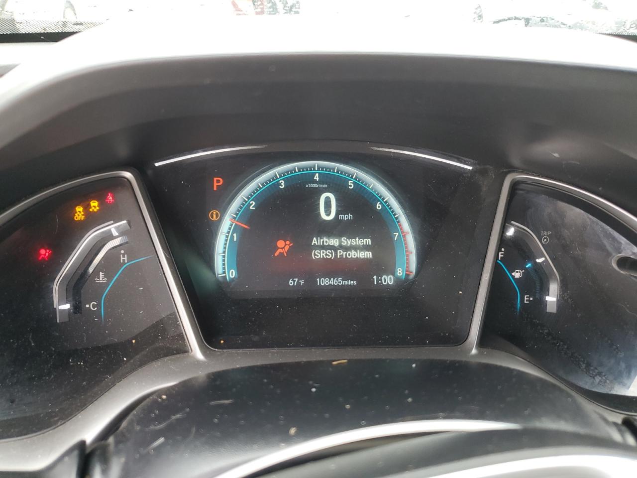 2018 Honda Civic VIN 2HGFC2F71JH544166 Copart auction photo, undercarriage / front end damage thumbnail 9