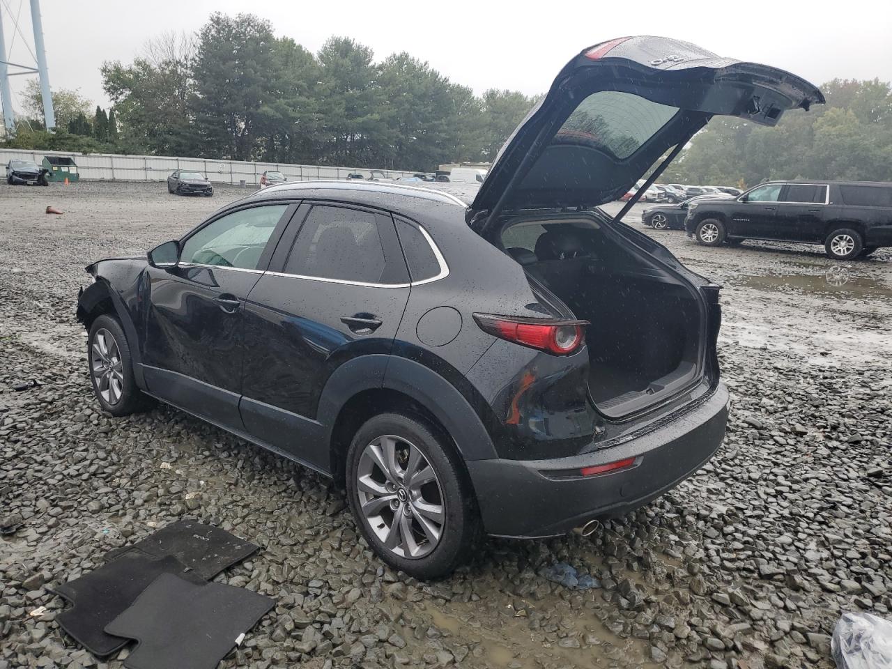 2022 Mazda CX-30 VIN 3MVDMBDL2NM407861 Copart auction photo, side / front end damage thumbnail 2