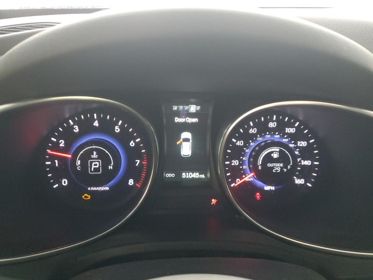 2015 Hyundai Santa Fe VIN KM8SRDHF6FU115049 Copart auction photo, front end / side damage thumbnail 9