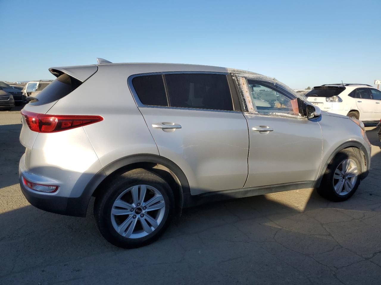 2017 KIA Sportage VIN KNDPM3AC6H7116481 Copart auction photo, side damage thumbnail 3
