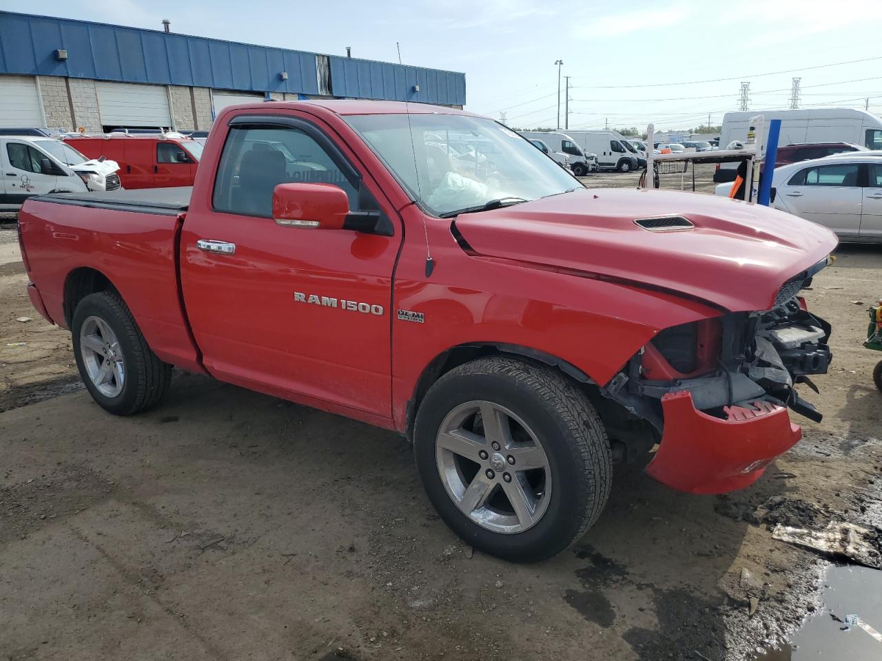 2012 Dodge RAM VIN 3C6JD7CT0CG240275 Copart auction photo, front end damage thumbnail 10